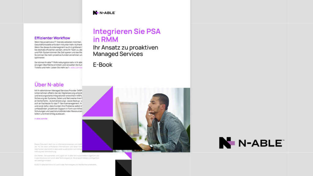 E-Book N-able: Integrieren Sie PSA in RMM